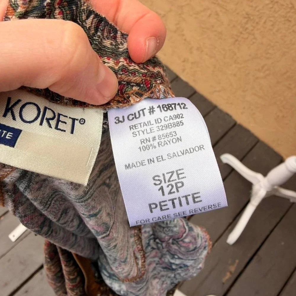 Vintage Koret paisley print skirt - Picture 7 of 8